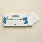 Umweltfreundliches Papierwaschmittel Hallo 
