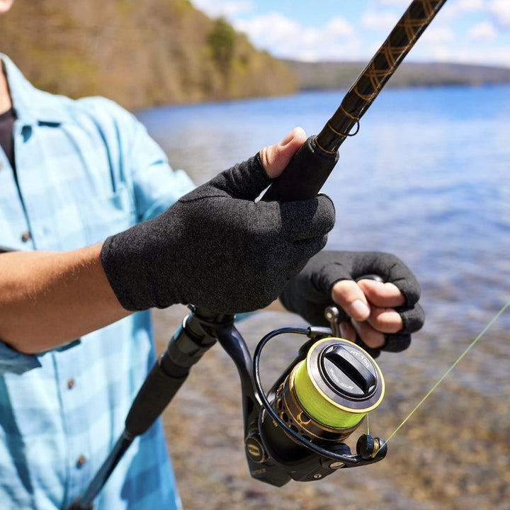 GANTS DE COMPRESSION EN BAMBOU black