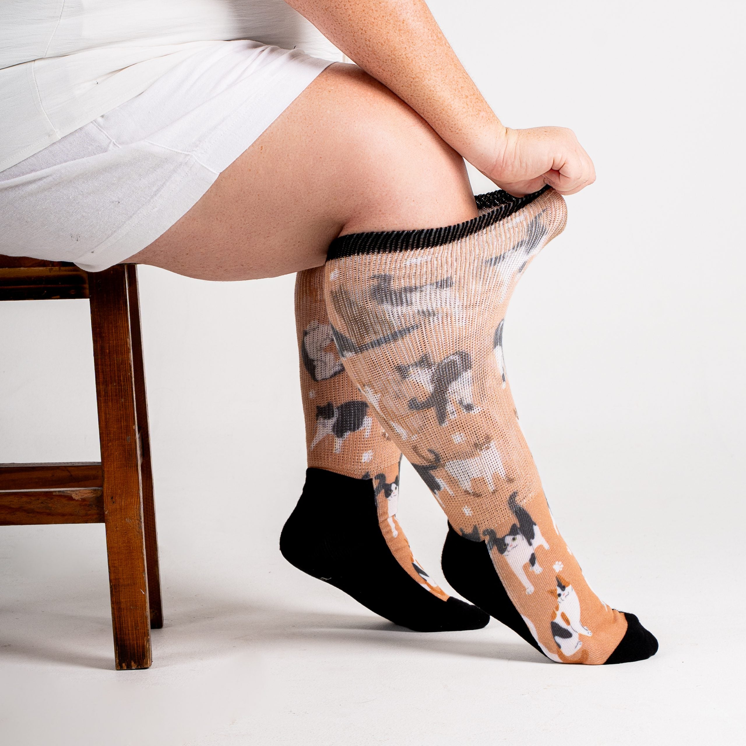 Packung mit 6 Paar gemusterten, bequemen Socken